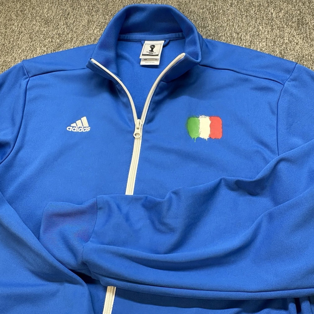 Adidas 2014 FIFA World Cup Italy Track Jacket Mens Medium Soccer Football Italia - Picture 12 of 16